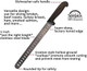 Bbq Smoked Brisket Knife For Meat Carving And Slicing - Ss Granton Edge 11 Inch Blade
