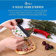 Kitchen Gadgets Kit - 6-In-1 Ergonomic Stainless Steel Cutting Utensils - Cheese Grater Herb Stripper Garlic Crusher Kitchen Scissors I-Shaped And Y-Shaped Peeler