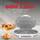 Mini Donut Maker Machine Electric Mini Bundt Cake Pan Bake 6 Bundt Doughnuts With 3 Shapes Excellent For Breakfast Snacks Desserts & More