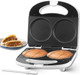 Double Mini Pancakes Maker Machine Arepa Maker Electric Pancake Maker Griddle Ideal For Pancakes Cookies Eggs Arepas & Breakfast Sandwiches White 4 Inch