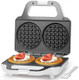 Square Waffle Maker 2 X 4" Mini Classic Waffles Maker Machine Waffle Iron Dual Cooking Plates For Family Breakfast Non-Stick White