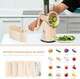 Susteas Rotary Cheese Grater With Handle And Cold Press Juicer 5.3" Feed Chute Slow Masticating Machines With 300W