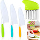 4 Pcs Kids Knife Set Kids Kitchen Knife With Crinkle Cutter Serrated Edges Plastic Toddler Chef Knife For Real Cooking & Cutting Fruit Bread