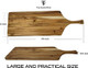 Acacia Wood 24-Inch-Long Charcuterie Serving Board For Cheese Meat Vegetables Fruits For Parties Natural Made In Vietnam.