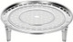 Stainless Steel Insert For Pot Steam Rack Round Steaming Plate For Pots Pans Crock Pots With Supporting Feet(Diameter 11 Inch)
