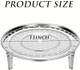 Stainless Steel Insert For Pot Steam Rack Round Steaming Plate For Pots Pans Crock Pots With Supporting Feet(Diameter 11 Inch)