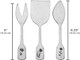 Towle Living Matte Floral 3 Piece Cheese Set Towle Living Matte Floral 3 Piece Cheese Set