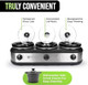 Tru Triple Buffet Server Three 2-1/2-Quart Removable Inserts Tru Triple Buffet Server Three 2-1/2-Quart Removable Inserts
