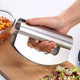 Premium Stainless Steel Garlic Press 2 In 1 Ginger Press And Walnut Crusher Set Mince And Peel Garlic – Essential Kitchen Tool For Home Cooks And Chefs.