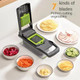 16-In-1 Ultimate Vegetable Chopper & Mandoline Slicer – Multi-Blade Food Dicer Spiralizer Grater & Cutter With Container – Kitchen Gadget For Fruits Veggies Cheese – Black & Green 16-In-1 Ultimate Vegetable Chopper & Mandoline Slicer – Multi-Blade Food Dicer Spiralizer Grater & Cutter With Container – Kitchen Gadget For Fruits Veggies Cheese – Black & Green