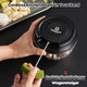 String Vegetable Chopper 4-Cup (900Ml/30.43 Oz) Hand Pull Garlic Mincer Manual Food Processor For Vegetables Fruits Meat Nuts Bpa- Material Easy Clean Compact For Kitchen Rv Camping