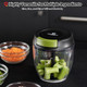 String Vegetable Chopper 4-Cup (900Ml/30.43 Oz) Hand Pull Garlic Mincer Manual Food Processor For Vegetables Fruits Meat Nuts Bpa- Material Easy Clean Compact For Kitchen Rv Camping