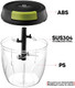 String Vegetable Chopper 4-Cup (900Ml/30.43 Oz) Hand Pull Garlic Mincer Manual Food Processor For Vegetables Fruits Meat Nuts Bpa- Material Easy Clean Compact For Kitchen Rv Camping