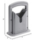 Winco Bgs-1 Commercial Manual Bagel SlicerGray
