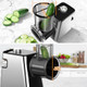 Electric Meat Grinder Cheese Grater 2800W Max Stainless Steel Veggie Shredder Vegetable Cutter With 5 Slice Blades 3 Grinding Plates Sausage Stuffer & Kubbe Kit For Home Kitchen Use