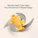 Hand Crank Food Chopper Salad Spinner Large Capacity Vegetable Chopper Multifunction Salad Spinner For Meat Beans Garlic For Restaurants Kitchens Baby Food