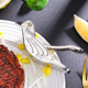Bird Shaped Stainless Steel Manual Lemon Juicer – Portable Citrus Press For Kitchen And Outdoor Rust-Resistant Fruit Juicer With Decorative Design Easy-Clean Gadget For Lime Orange And Cocktails