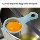 Mockery Plastic Egg Separator White Yolk Sifting Kitchen Tool Baking Accessory Non-Sticky Long Lasting Plastic Egg Filter for Dessert Plastic Filter Sieve Divider Holder (Green Pack of 1)