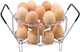 Stackable Egg Steamer Rack Biaogan Egg Cooking Rack With Heat Resistant Silicone Handles Compatible With Instant Pot Accessories 68 Quart 18 Eggs Multipurpose Steamer Rack Trivet