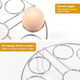 Stackable Egg Steamer Rack Biaogan Egg Cooking Rack With Heat Resistant Silicone Handles Compatible With Instant Pot Accessories 68 Quart 18 Eggs Multipurpose Steamer Rack Trivet