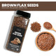 Fresh Finest Brown Flax Seeds Whole Non GMO High in Fiber and Omega 3 Sproutable Raw Flaxseeds Keto Friendly Baking 19.40oz Fresh Finest Brown Flax Seeds Whole Non GMO High in Fiber and Omega 3 Sproutable Raw Flaxseeds Keto Friendly Baking 19.40oz