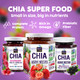 World of Chia Premium Blackberry Jam Spread with Agave Nectar and No Added Pectin Low Glycemic and Gluten Free Vegan Friendly Chia Jam Made with Organic Chia SeedsChia Jelly 1 Pack 10.9 Oz Total