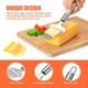 2 Pieces Stainless Steel Wire Cheese Slicer with Cheese Plane Tool Adjustable Thickness Cheese Cutter for Soft Semi-Hard Hard Cheeses Kitchen Cooking Tool Grey