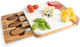 Marble And Acacia Wood Cutting Board With 3 Pcs Knife Set - Accessories Kitchen Gadgets - White Cheese Board Charcuterie - Great For Any Occasion For 2-6 People