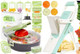 Vegetable Chopper Upright Mandoline Slicer-Julienne Dicer For Kitchen Potato SlicerJulienne Dicer For Kitchen Potato Slicer Adjustable Vegetable Cutter