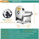 hai Commercial Vegetable Slicer Electric Potato Slicing Machine Sweet Potato Slicer Automatic Fruit Slicer 0-10Mm (0-0.4’’) Stainless Steel For Cabbage Onion Tomato (110V Us Plug)