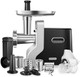 Meat Grinder Heavy Duty 3000W Max Ultra Powerful 5 In 1 Housnat Multifunction Electric Meat Grinder Sausage Stuffer Slicer/Shredder/Grater Kubbe & Tomato Juicing Kits Home Kitchen Use