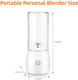 Portable Mini BlenderPersonal Blender For Shakes And SmoothiesFresh Juice Portable Blender With Usb RechargebleCordless 15 Oz Mini Fruit Juice Mixer For TravelCampingGymOffice