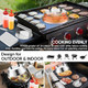 Joyfair Basting Cover With Grill Press 13 Inch Rectangular Cheese Melting Dome And Cast Iron Burger Press For Outdoor & Indoor Griddle Accessories For Flat Top/Teppanyaki Dishwasher Safe