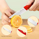 4.5" Fruit Knife With Sheath Cover Small Kitchen Knife With High-End Box Cutting Knife Cooking Gadgets Christmas s For Men And Women Parents(Red)
