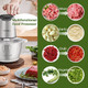 Liebe&Lecker Food Processor Meat Grinder With 1 Bowl 8 Cup Electric Food Chopper With 4 Large Sharp Blades For Meat Fruits Vegetables Baby Food Nuts 2 Speed 350W