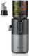 Mokkom Cold Press Juicer Updated Extra Large Feed Chute Slow Masticating Juicer High Juice Yield Double-Stage Press Extractor Machine Fit Whole Fruits Vegetables Grey