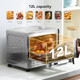 12.7 Qt 6-In-1 Air Fryer Toaster Oven With Steam Infusion Compact Fast Preheat Air Fry Bake Roast Broil Reheat & Steam Perfect For Small Contertop Blue
