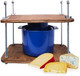 Wooden Cheese Press For Cheese Making Supplies 12In Plywood 1/2In Thick Metal Guides And Cheese Mold With Follower Piston 1/2 Gal  Home Supply Ultimate Cheese Press Machine  Prensa Para Queso Casero