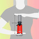 Cold Press Juicer Machine Masticating Slow Juicer For Vegetable And Fruit Easy To Clean Compact Design Mini Size 14 Oz Juice Cup Pulp Cup -Black With Stainless Steel