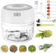 Electric Herb Grinder With Mini Scoop & Brush - 3.5-Inch 3.4Oz Usb Cordless Adjustable Coarse To Fine Grind For Spices/Garlic/Herbs - Waterproof Portable Food Chopper (Green)