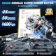 Enhanced -Smoothie Blender【2000W German Nano-Class Super Motor】【6 Military Grade Titanium Steel Blades】3-Second Quick Ice Crushing Professional Blender For Ice Smoothies And Milkshakes (Gray)