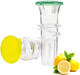 Lemon Squeezer Screw Top Lemon Squeezer Durable Portable Lemon Compact Juice Extractor Citrus Press With Lid Squeeze Lime For Cocktails Drinks (2Pcs)