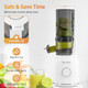 Secura Cold Press Juicer With Stainless Steel Prong Spiral Auger & Mesh Free Filter Slow Juicer With Quiet Motor & Reverse Function For Vegetables And Fruits Masticating Juicer Machines With Brush