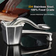Lemon Squeezer Stainless Steel Manual Juicer Citrus Lime Orange Fruit Squeezer Heavy Duty Ergonomic Handle Labor-Saving Large Capacity Juice Press Hand Handheld Juicer (5 Year )