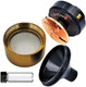 Coarse To Fine Spice Mill Black And Gold Color