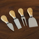 Totally Bamboo 4 Piece Cheese Tool Set Charcuterie Board Accessories