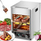 try 1700W Electric Steak Broiler Indoor Steak Grill Automatic Steak Smoker Broiler Gas-Free Time Temperature Adjustable For Beef Chicken Vegetables 110V Us