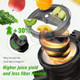Vegetable Chopper15-In-1 Multifunctional Veggie ChopperSlicer Dicer & Cutter For Kitchen–Food Processor With Container For Onion TomatoPotato Fruits–Easy Clean & Storage (7 Blade)