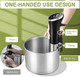 Sous Vide Wancle Sous Vide Cooker 1100W Ipx7 Waterproof Thermal Immersion Circulator With Reservation Function Easy To Store