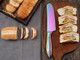Wellstar Sandwich Knife 6 Inch Serrated Utility Knife High Carbon Stainless Steel Blade For Bread Vegetable Meat Cutting Butter Spreader Knife - Rainbow